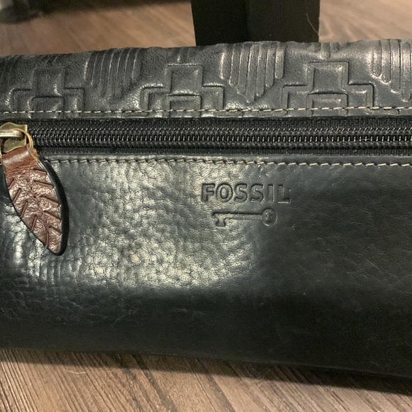 Fossil Black Leather Wallet - Picture 7 of 8